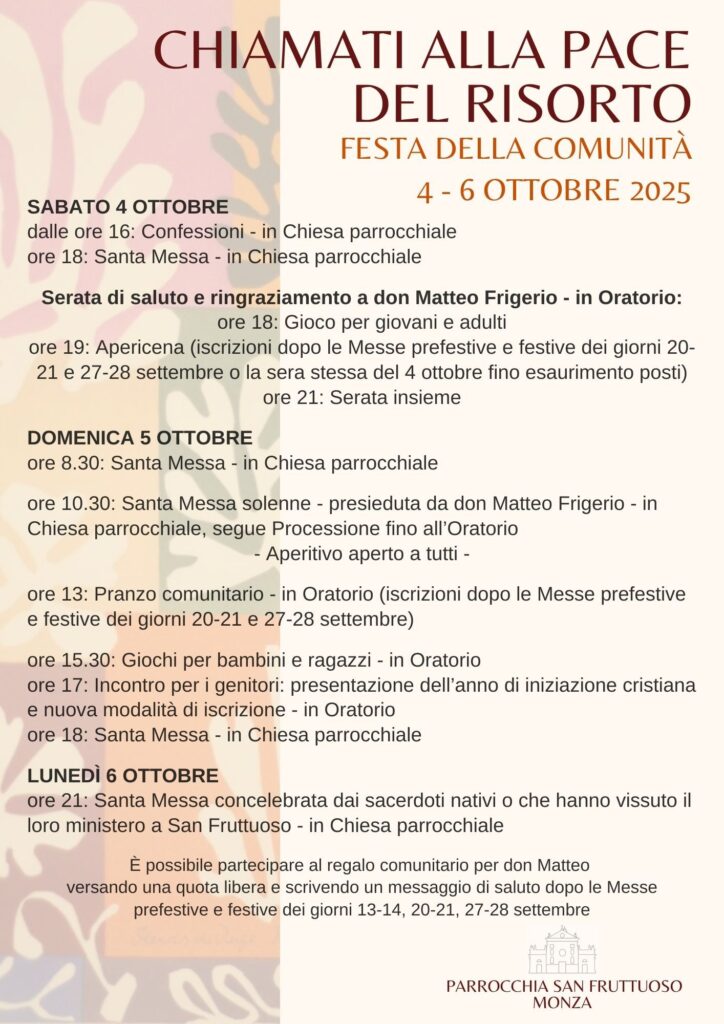 Festa della comunità 2025